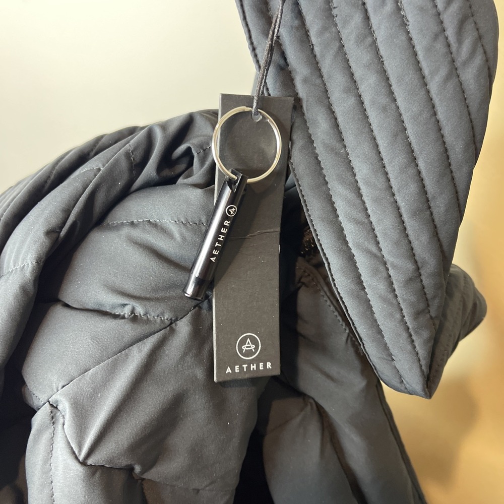 New Aether Appearal Passport Jacket in Jet Black Sz 3 Medium - Picture 12 of 12